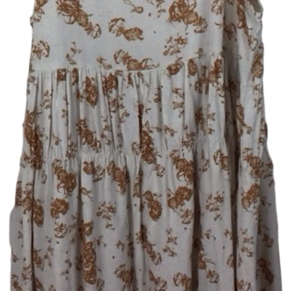 En Creme Floral Tiered Tunic Top (Size: Small) - Picture 5 of 8